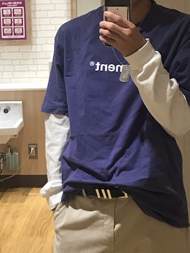 「LMCのアイテム（アクセサリー）」を使った、とさん（メンズ・167cm）の秋コーディネート