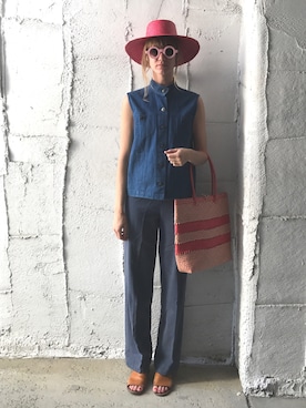 「all denim」｜EliseApffelさん（レディース・173cm）の春コーディネート