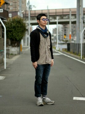 のりうらさん（メンズ・168cm）の春コーディネート