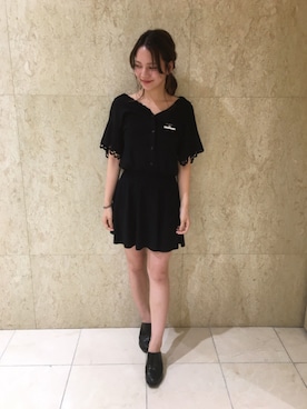 「BLK」｜natumi watanabeさん（レディース・164cm）の夏コーディネート