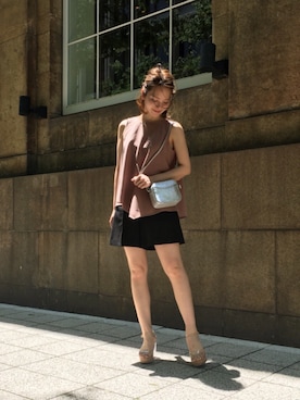 「snidel」｜「アイテム（ワンピース/ドレス）」を使った、natumi watanabeさん（レディース・164cm）の夏コーディネート