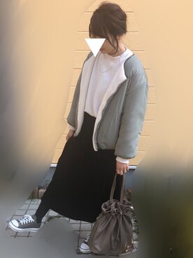 「VIS（ビス）のアイテム（ブルゾン）」を使った、Rii＊さん（レディース・168cm）の冬コーディネート