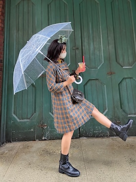 「70's」｜「アイテム（その他アウター）」を使った、𝐬𝐚𝐲𝐚..さん（レディース・154cm）の秋コーディネート
