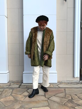 「override 」｜「アイテム（その他）」を使った、akiさん（レディース・156cm）の秋コーディネート