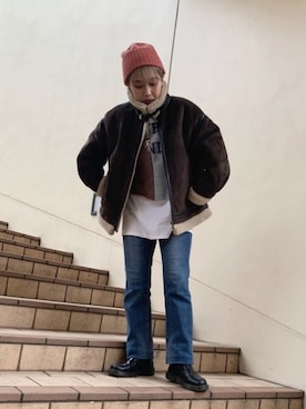 akiさん（レディース・156cm）の冬コーディネート