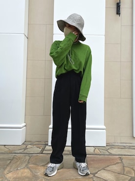 「UNIQLO（ユニクロ）のアイテム（スウェット）」を使った、akiさん（レディース・156cm）の春コーディネート