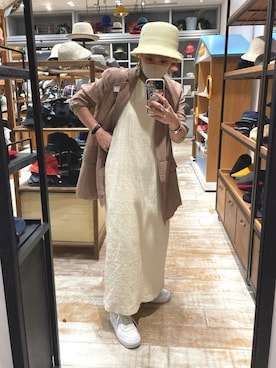 「アイテム（テーラードジャケット）」を使った、akiさん（レディース・156cm）の春コーディネート