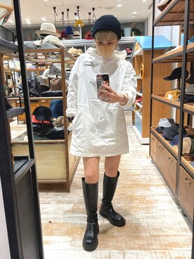 「OVERRIDE」｜「アイテム（ブルゾン）」を使った、akiさん（レディース・156cm）の春コーディネート