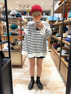 「ミニワンピ」｜akiさん（レディース・156cm）の春コーディネート