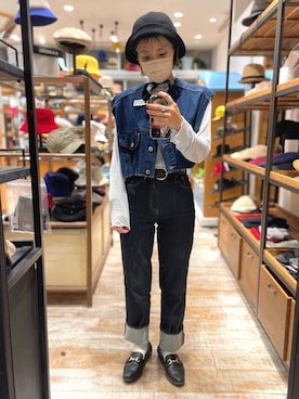 「FREAK'S STORE（フリークスストア）の【WEB限定】ビットローファー（ローファー）」を使った、akiさん（レディース・156cm）の夏コーディネート