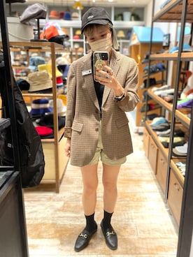 「FREAK'S STORE（フリークスストア）の【WEB限定】ビットローファー（ローファー）」を使った、akiさん（レディース・156cm）の秋コーディネート