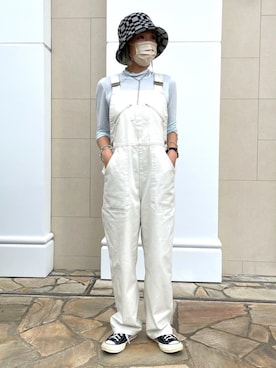 「FREAK'S STORE（フリークスストア）のアイテム（オールインワン・サロペット）」を使った、akiさん（レディース・156cm）の秋コーディネート