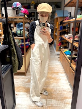 「FREAK'S STORE（フリークスストア）のアイテム（オールインワン・サロペット）」を使った、akiさん（レディース・156cm）の秋コーディネート