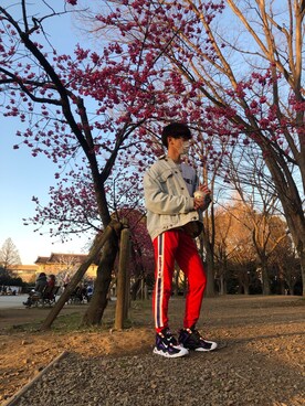 「Kappa（カッパ）のアイテム（スラックス）」を使った、hayateen52さん（メンズ・173cm）の春コーディネート