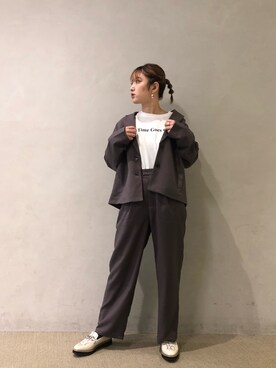 「ラブアンドピース2020」｜「アイテム（その他アウター）」を使った、ゆうさん（レディース・164cm）の秋コーディネート