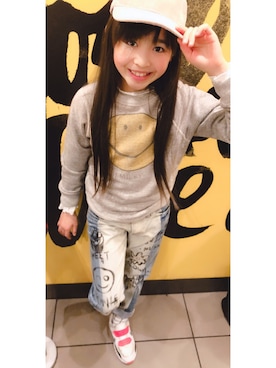 「デニム＆ダンガリー」｜hinahinaさん（キッズ・120cm）の冬コーディネート