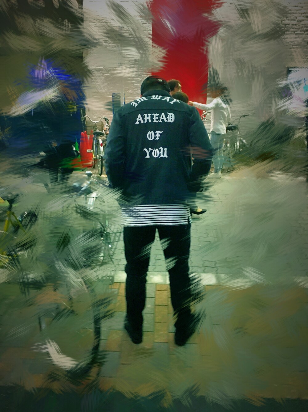 「秋のコーデ、ootd、street、streetstyle、streetfashion、fashion、coordinate、code、UNIF」｜「UNIFのアイテム（デニムジャケット、ブラック系）」を使った、M!ttsuさん（メンズ・176cm）の秋コーディネートの1枚目の写真