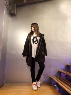 「HYSTERIC GLAMOUR（ヒステリックグラマー）のアイテム（モッズコート）」を使った、tanniさん（レディース・161cm）の秋コーディネート