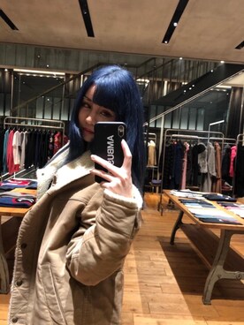 「HYSTERIC GLAMOUR（ヒステリックグラマー）のアイテム（ステンカラーコート）」を使った、tanniさん（レディース・161cm）の秋コーディネート