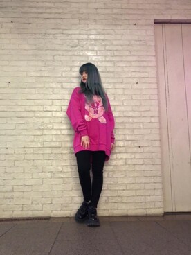 HYSTERIC GLAMOUR渋谷店｜tanni使用「HYSTERIC GLAMOUR（ISKOツイルスキニーパンツ）」的時尚穿搭