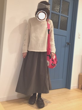 こずさん(レディース・155cm)の冬コーディネート