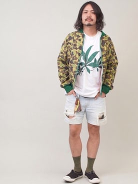 「MR.GENTLEMAN（ミスタージェントルマン）のアイテム（レッグウェア）」を使った、oillnomuraさん（メンズ・175cm）の春コーディネート