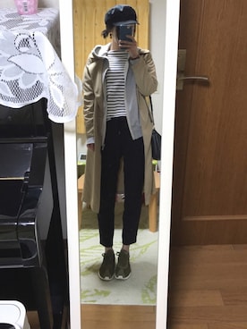 「春コート」｜mさん（レディース・162cm）の春コーディネート