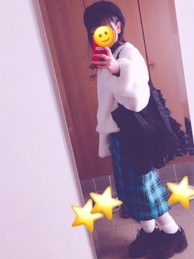 「WC（ダブル シー）のアイテム（トートバッグ）」を使った、はさん（レディース・151cm）の冬コーディネート