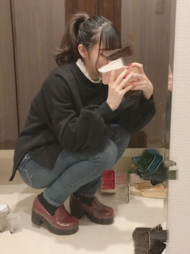 mさん（レディース・159cm）の冬コーディネート