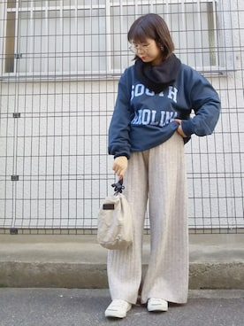 「アイラブCONVERSE」｜yakkoさん（レディース・152cm）の秋コーディネート