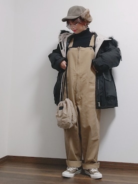 「La-gemme」｜「アイテム（その他アウター）」を使った、yakkoさん（レディース・152cm）の冬コーディネート