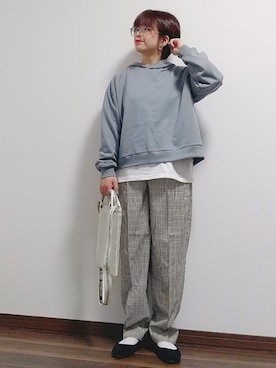 「SVEC（シュベック）のカンフーシューズ kung fu Shoes / ストラップパンプス（バレエシューズ）」を使った、yakkoさん（レディース・152cm）の冬コーディネート