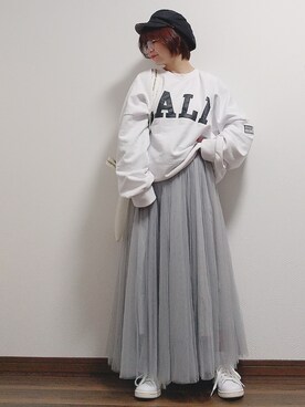 「La-gemme」｜「アイテム（帽子）」を使った、yakkoさん（レディース・152cm）の冬コーディネート