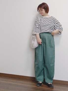 「junes（ジュネス）のアイテム」を使った、yakkoさん（レディース・152cm）の夏コーディネート