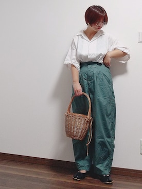 「Khaju（カージュ）のアイテム」を使った、yakkoさん（レディース・152cm）の夏コーディネート