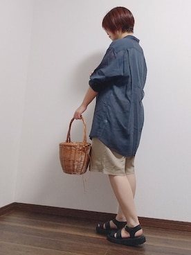 「Khaju（カージュ）のアイテム」を使った、yakkoさん（レディース・152cm）の夏コーディネート