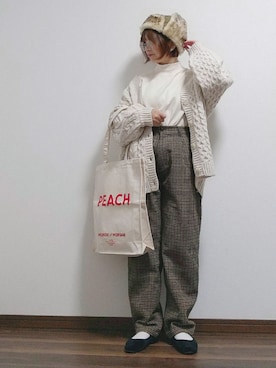「polcadot」｜「アイテム（アクセサリー）」を使った、yakkoさん（レディース・152cm）の秋コーディネート