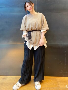 「アイテム（その他トップス）」を使った、つんさん（レディース・154cm）の夏コーディネート