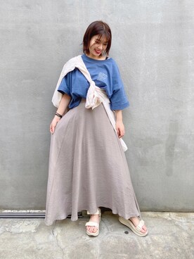 「アイテム（その他トップス）」を使った、つんさん（レディース・154cm）の夏コーディネート