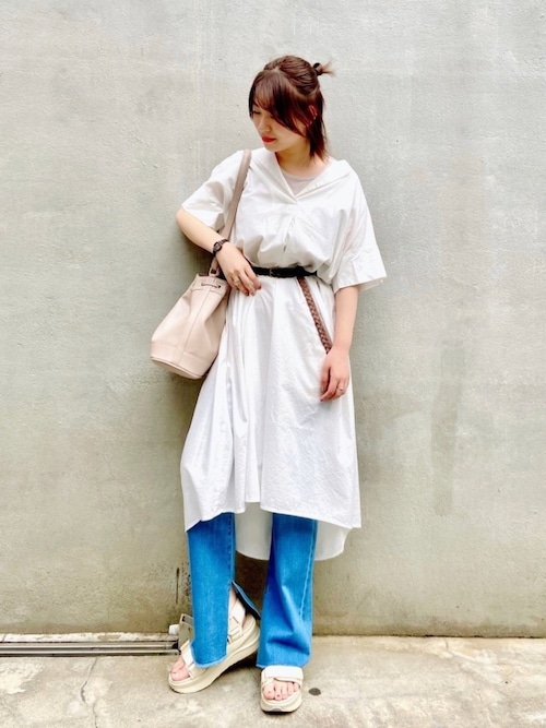 つん Right Onのシャツワンピースを使ったコーディネート Wear