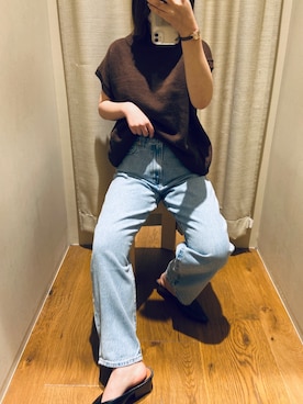 「リーバイス」｜つんさん（レディース・154cm）の秋コーディネート