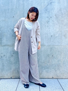 「RAG MACHINE（ラグマシーン）のアイテム（ジャケット/アウター）」を使った、つんさん（レディース・154cm）の秋コーディネート