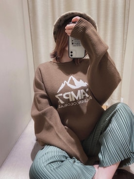 「Right-on（ライトオン）のアイテム（帽子）」を使った、つんさん（レディース・154cm）の秋コーディネート