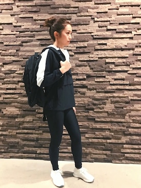 「アイテム（マウンテンパーカー）」を使った、NAOさん（レディース・166cm）の冬コーディネート