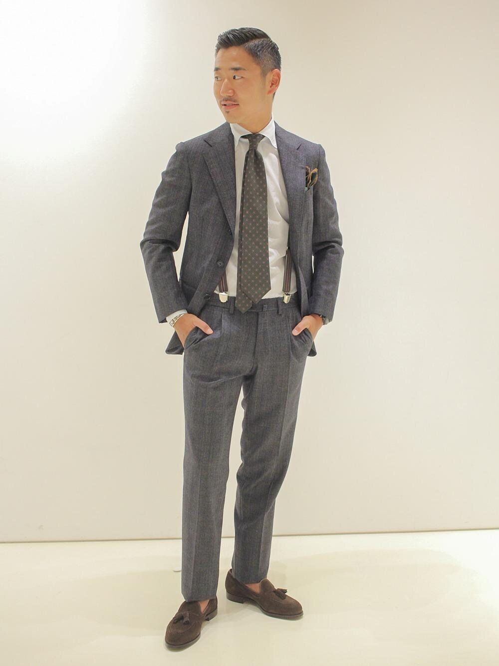 「CROCKETT&JONESの＜CROCKETT&JONES(クロケット&ジョーンズ)＞ SUEDE CAVENDISH 3（ローファー、ブラウン系）」を使った、髙橋 淳さん（メンズ・173cm）の夏コーディネートの1枚目の写真