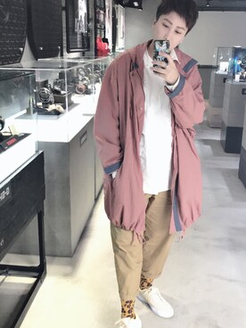 「plain-me（プレインミー）のアイテム（トレンチコート）」を使った、kaylo081さん（メンズ・170cm）の春コーディネート