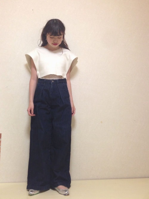 ヨシコ Guのwomen ガウチョパンツ ワイドパンツを使ったコーディネート Wear