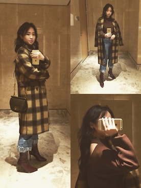 「iT（イット）のアイテム（トップス）」を使った、Christine正さん（レディース・164cm）の春コーディネート