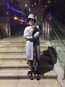 「iT（イット）のアイテム（トップス）」を使った、Christine正さん（レディース・164cm）の春コーディネート