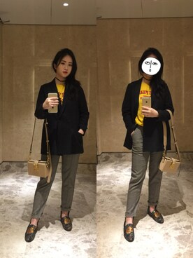 「iT（イット）のアイテム（テーラードジャケット）」を使った、Christine正さん（レディース・164cm）の春コーディネート